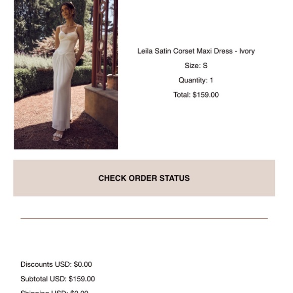 NWT SMALL NEVER WORN MESHKI corset maxi dress - Picture 7 of 8